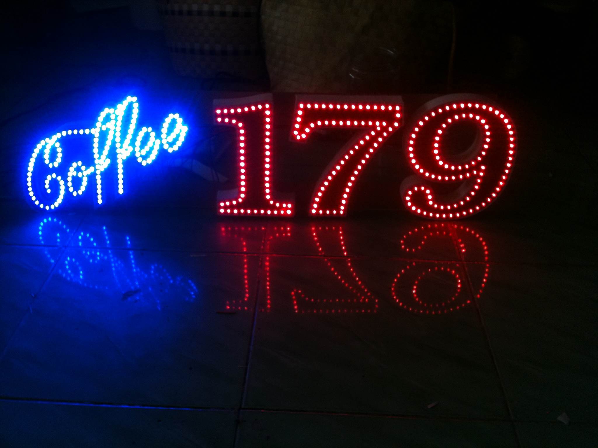 Chữ Nổi Mica Gắn LED Coffee 179